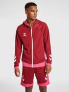 Hummel Sportssweatjakke 'Lead'  eosin / bordeaux / hvid