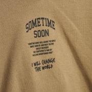 SOMETIME SOON Sweatshirt 'Dimas'  lysebrun / sort