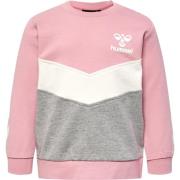 Hummel Sweatshirt 'Skye'  grå / pink / hvid