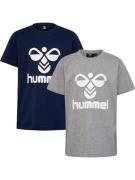 Hummel Shirts  mørkeblå / grå / hvid