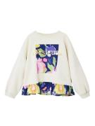 Desigual Sweatshirt  blandingsfarvet / hvid