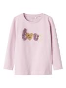 NAME IT Bluser & t-shirts 'NMFSHINE'  guld / lilla / lysviolet