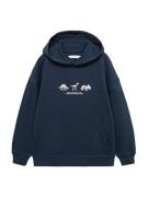 MANGO KIDS Sweatshirt 'DINOS'  navy / offwhite