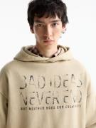 Pull&Bear Sweatshirt  beige / sort