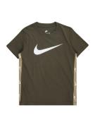 Nike Sportswear Shirts 'CLUB+POLY'  khaki / mørkegrøn / hvid