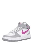 Nike Sportswear Sneakers 'Air Force 1 Mid EasyOn'  grå / lilla / hvid