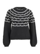 Vero Moda Petite Pullover 'VMCHARMAINE'  antracit / hvid