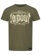 Tapout Bluser & t-shirts 'CRASHED'  oliven / mørkegrøn / hvid