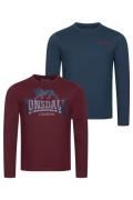 LONSDALE Bluser & t-shirts 'AYRSHIRE'  navy / bordeaux