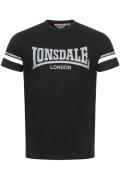 LONSDALE Bluser & t-shirts 'CREICH'  grå / sort / hvid