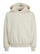 JACK & JONES Sweatshirt 'JORRIDGEWOOD'  ecru