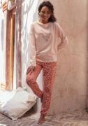 VIVANCE Pyjamasbukser ' Dreams '  rustbrun / lys pink