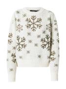 VERO MODA Pullover 'VMSNOWY FROST'  beige / brun