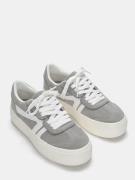 Pull&Bear Sneaker low  mørkegrå / hvid