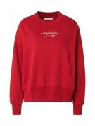 Abercrombie & Fitch Sweatshirt  rød / hvid