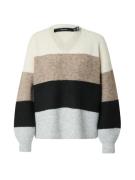 VERO MODA Pullover 'VMDESMA'  beige / mørkebeige / lyseblå / sort