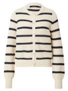 VERO MODA Cardigan 'VMAMAZING'  beige / navy