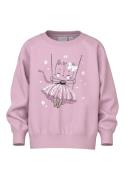 NAME IT Sweatshirt 'NMFVILOUI'  guld / lyserød / sort / hvid