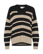 SAINT TROPEZ Pullover  beige / sort