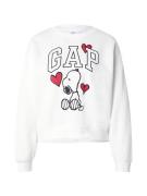 GAP Sweatshirt  rød / sort / hvid