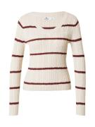 HOLLISTER Pullover  beige / vinrød