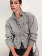 Next Bluse  grey denim