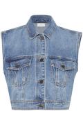 Kaffe Vest 'Margot'  blue denim