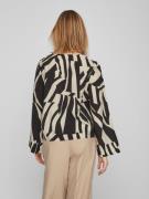 VILA Bluse 'Dogma'  beige / sort