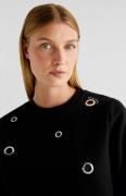 Scalpers Sweatshirt 'Eyelet'  sort