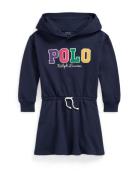 Polo Ralph Lauren Kjole  navy / gul / lilla / pink