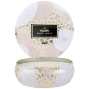 Voluspa Santal Vanille Japonica 3-Wick in Decorative Tin 40h