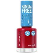 Rimmel Kind & Free Clean Nail 156 Poppy Pop Red