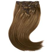 Rapunzel of Sweden Clip-on set 7 pieces 40 cm 5.0 Brown
