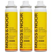 Moss & Noor After Workout Dry Shampoo Dark Hair 3-pack