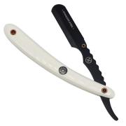 Parker Shaving SRWBA - White ABS Handle Clip Type Black Blade Hol