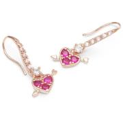Lily and Rose Lowe earrings   Pink ruby