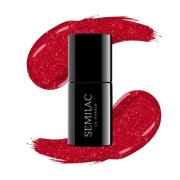 SEMILAC UV Gel Polish 28 Glitter Red