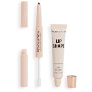 Makeup Revolution Lip Shape Kit Coco Brown