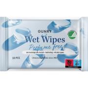 Gunry Wet Wipes Perfume Free  10 stk