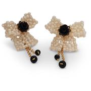 Lily and Rose Sophie earrings - Ivory / black