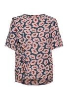 Blouse With Diagonale Frill Park Lane Pink