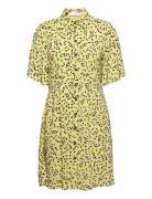 Slfuma 2/4 Short Aop Shirt Dress M Selected Femme Yellow