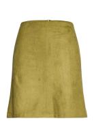 Recycled: Mini Skirt Made Of Suede Esprit Casual Green
