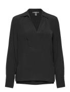 Women Blouses Woven Long Sleeve Esprit Collection Black