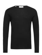 Slhrome Ls Knit Crew Neck Noos Selected Homme Black