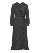 Niro Maxi Wrap Dress Just Female Black