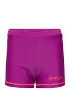 Log Uva Girls Swim Shorts ZigZag Purple
