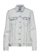 Denim Long Line Jacket Superdry Grey