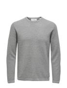 Onspanter Reg 12 Struc Crew Knit Noos ONLY & SONS Grey