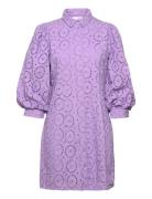 Slfsulla 3/4 Short Dress Ex Selected Femme Purple